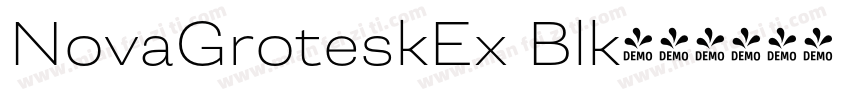 NovaGroteskEx Blk字体转换